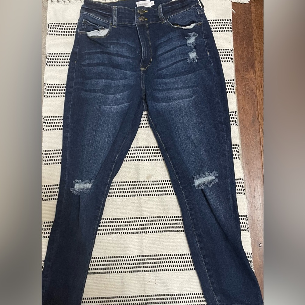 Ladies destructed jeans size 15